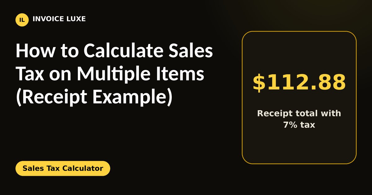 Receipt example: taxable items add up to $88.49, tax at 7% is $6.19